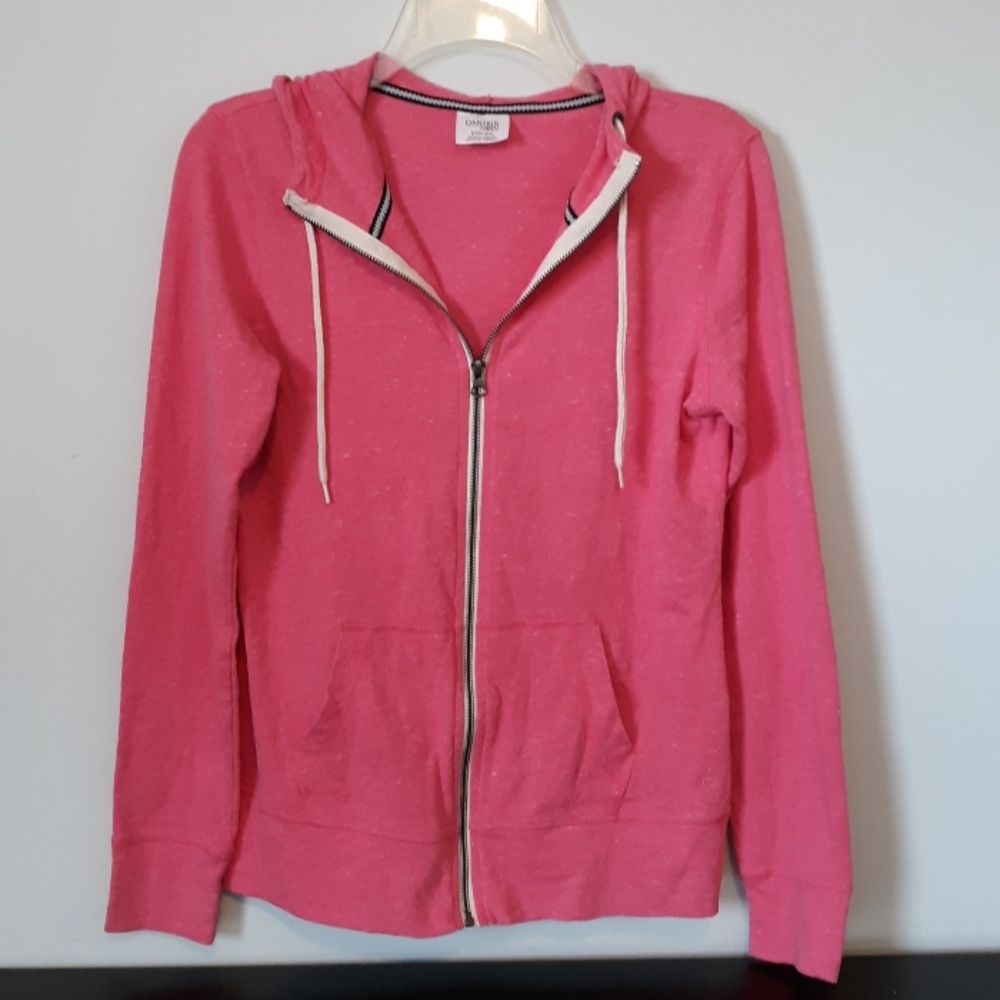 Danskin Now Pink Hooded Sweatshirt Jacket, size S